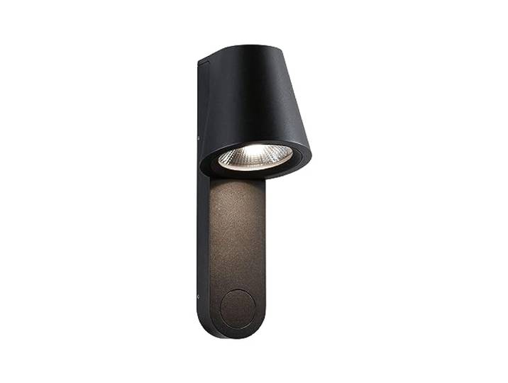 Paulmann 94862 LED Außenwandleuchte Caissa Bewegungsmelder mit Hochfrequenz-Sensor IP44 105x127mm 3000K 9W 700lm 230V 65° Anthrazit Außenleuchte