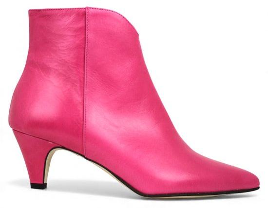 Noë Nirim Enkellaars Knöchelstiefel Hot-Pink Größe 40, 8 cm Nadelferse