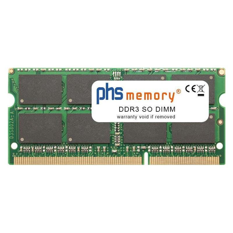 PHS 8GB DDR3 für Schenker Media M504 RAM Speicher SO DIMM PC3L-12800S 2Rx8 (Schenker Media M504, 1 x 8GB) (SP369086)