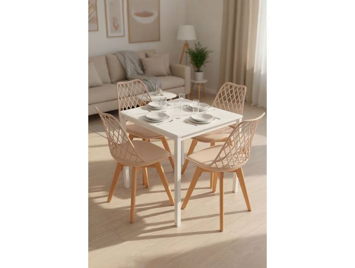 4er Set Mima Stühle - Beige tapioca