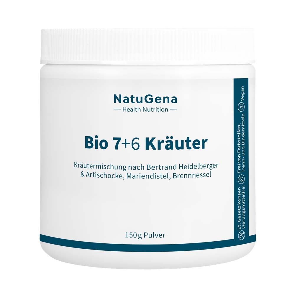 BIO 7+6 Kräuter Artischocke+Mariendistel veg.Pulv. 150 g Pulver