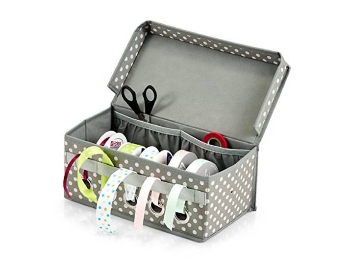 Zeller 14664 Geschenkband-Box, Polyester, ca. 29x15x12 cm