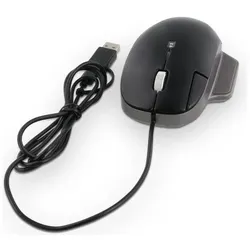 LMP Elite Pro Mouse - Ergonomische kabelgebundene (USB-C (Kabelgebunden), Maus, Grau, Schwarz