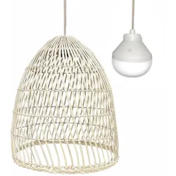 Lumisky PAULO RGB D40CM kabellose Pendelleuchte Rattan Beige