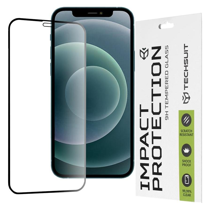 Techsuit - 111D Full Cover / Full Glue Glass - iPhone 12 Pro Max - Black (Apple iPhone 12 Pro Max) (56337658)