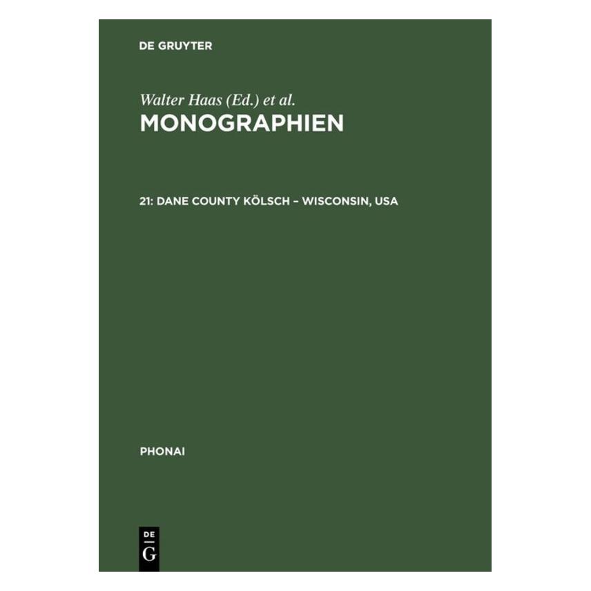 De Gruyter Phonai: Monographien 12 (Deutsch, Hardcover, Peter McGraw) (67825167)