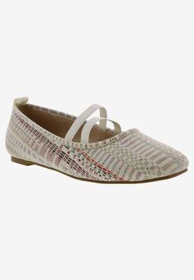 Women's Sissy Flat by Bellini in White Multi (Size 6 1/2 M)