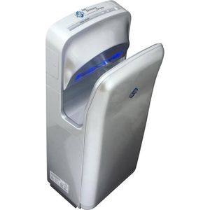 JSD JSD Händetrockner  -DC, 60111, Jet-Luftstrom, silber, Infrarotsensor vollautomatisch, 1900W, HEPA-Filter, Kunststoff