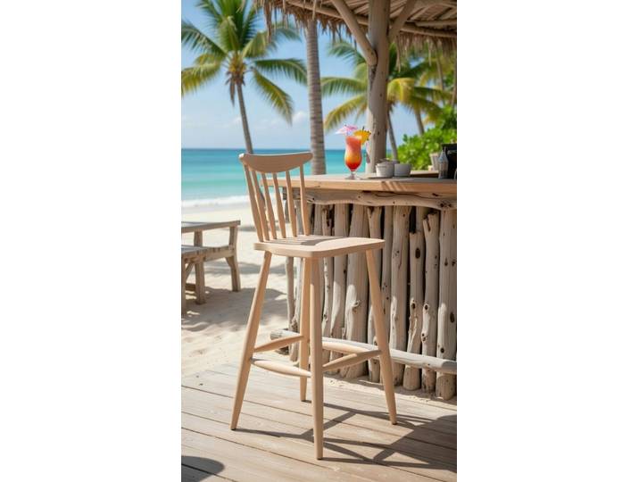 JVmoebel Barhocker Ergonomischer Holz-Barhocker im Modernen Design – Perfekt für Bar