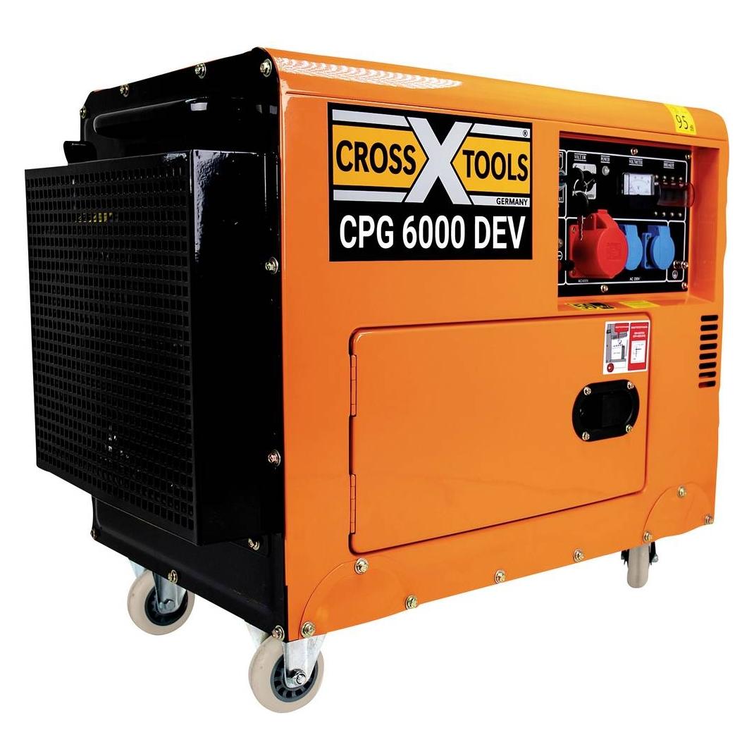 CrossTools CPG 6000 DEV 4-Takt Stromerzeuger 6.3 kW 400 V 230 12 V 4200 (6300 W) (68034)
