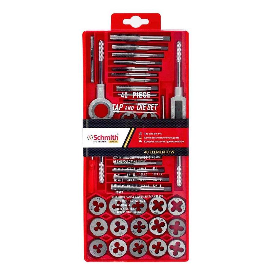 Schmith Satz Matrizen und Gewindebohrer 18500040 (SQNG-02)
