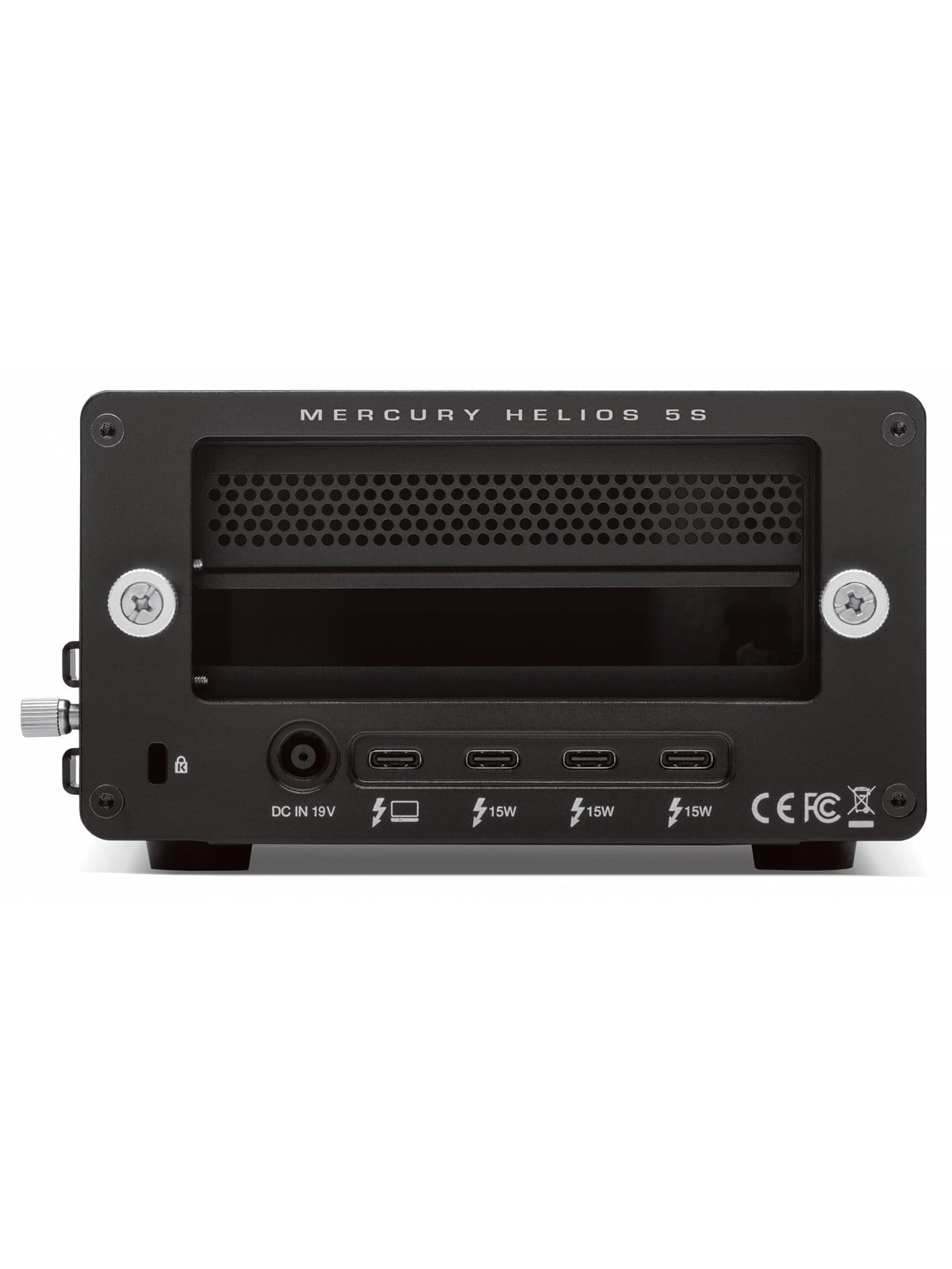 OWC Mercury Helios 5S Thunderbolt 5 (80Gb/s) PCIe - Extern Festplatte - Schwarz