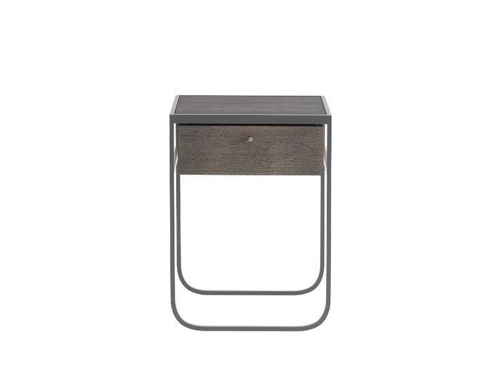 Asplund Nati Tati Drawer table de chevet storm grey, chêne fumé