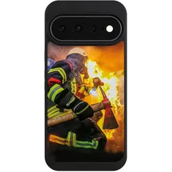 Nivocase Handyhülle für Google Pixel 11 Pro XL Hülle NIVOpure Case Schwarz Feuer Feuerwehr Lebensretter (Google Pixel 11 Pro XL), Smartphone Hülle, Schwarz