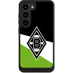 Nivocase Handyhülle für Samsung Galaxy S23 Hülle NIVOpure Case Schwarz Borussia Mönchengladbach Gladbach (Samsung Galaxy S23), Smartphone Hülle, Schwarz