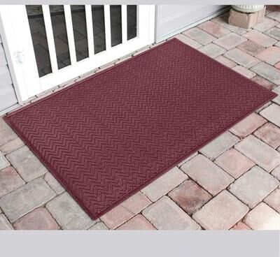 Bungalow Dba Matterly Chevron Estates Doormat 60 x 36, 60 x 36, Burgundy