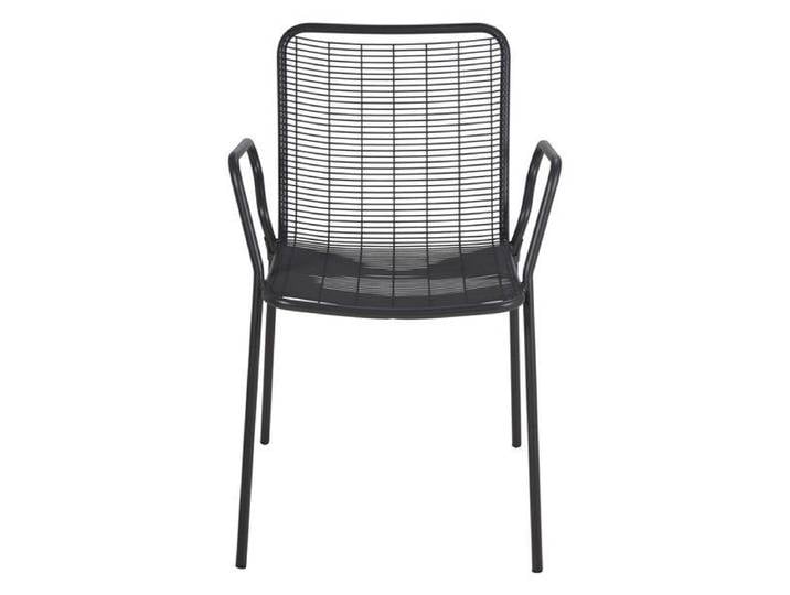 Fauteuil repas outdoor métal anthracite