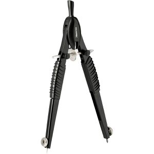 Aristo Zirkel AR55778-25, TopLine Black Edition, 2-teilig, Schnellverstellzirkel, schwarz