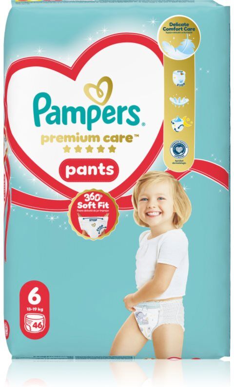 Pampers Premium Care Pants Size 6 culottes de protection jetables 13-19 kg 46 pcs