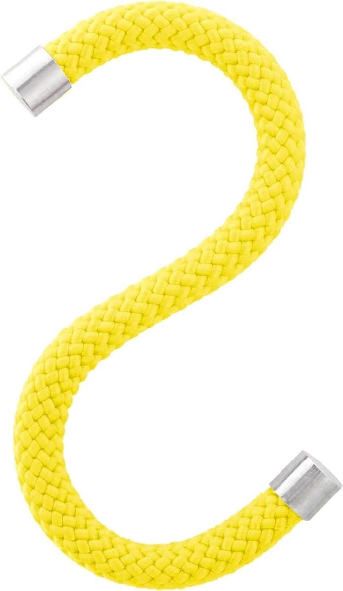 Loop Haken Kledinghaken Touw - 5 stuks - Geel