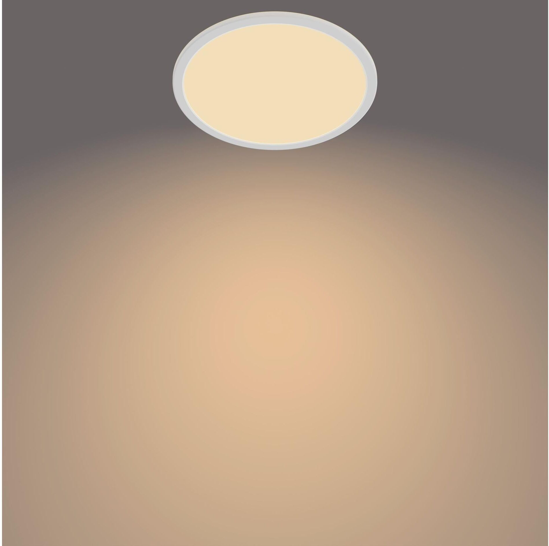 Deckenleuchte PHILIPS "3-in-1 SceneS", weiss (weiß), H:2,3cm Ø:25cm, Leuchten, Deckenleuchte weiß 1, Ø 25cm H: 2,3cm