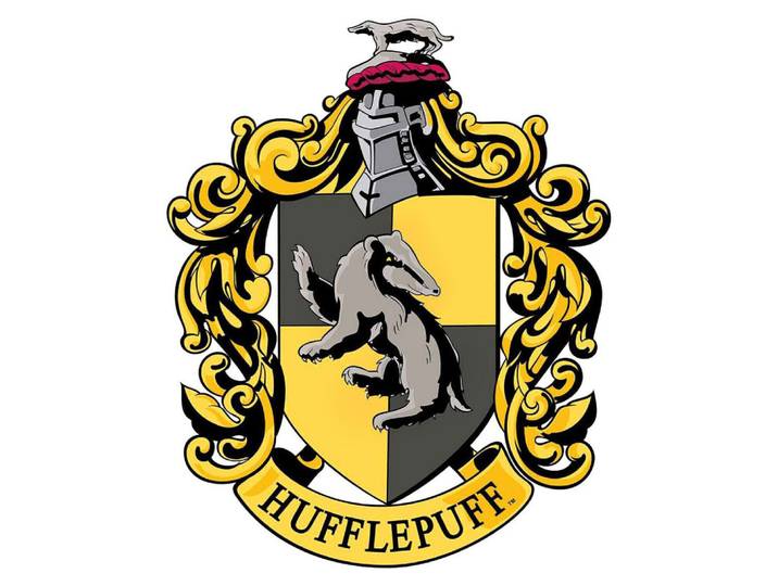 Star Cutouts - Blason En Carton Maison Poufsouffle Poudlard Harry Potter 61x48 Cm