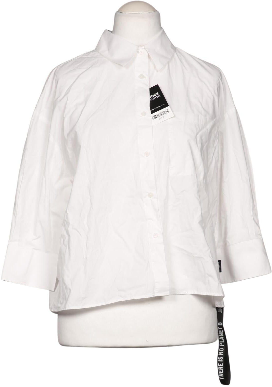 John Richmond Damen Bluse, Weiß, Gr. L, Baumwolle - Second Hand