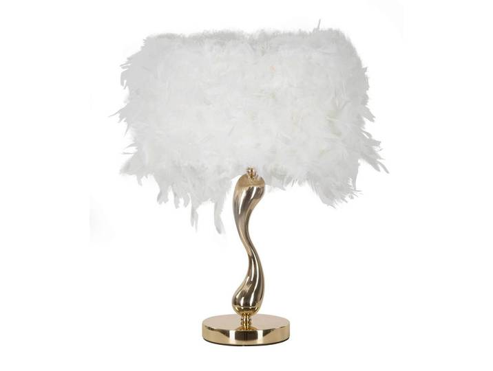 Tischleuchte Cart White Weiß, Goldfarben B: 25 cm