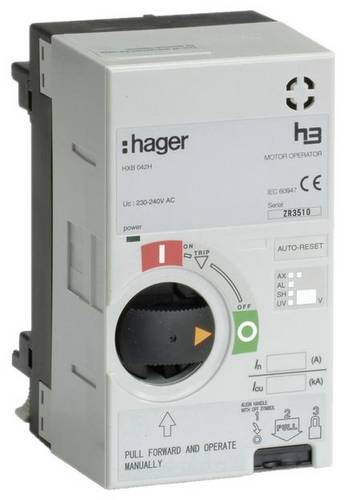 Hager HXB042H Motorantrieb 230-240VAC f.Baugröße x250 Motorantrieb 230V 1St.