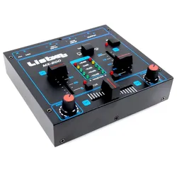 DJ Mischpult 2-Kanal Mixer Party Event Disco Equipment Crossfading Kanalfading Talkover MX-200