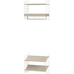 Kleine Garderobe Wandaufhängung Beige
