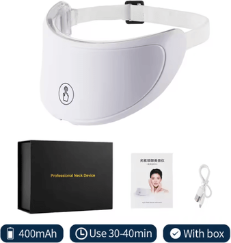 Inspire Picks 7 Color LED Neck Mask Photon Light Therapy Beauty Mask For Neck Skincare with Box