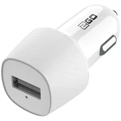 2GO 794921 Ladegerät für Mobilgeräte Universal Weiß Zigarettenanzünder Auto