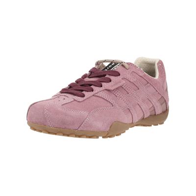 Sneaker GEOX "Geox Sneaker Veloursleder", Damen, Gr. 40, rosa, Veloursleder, Schuhe Sneaker