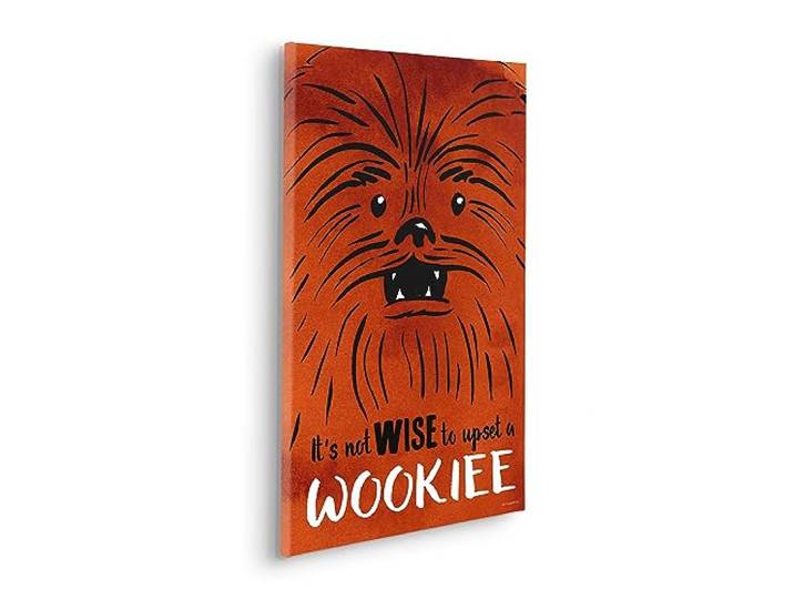Komar Komar Keilrahmenbild - Star Wars Don´t Upset Wookiee - Größe 40 x 60 cm - Kinderzimmerbild, Wandbild, Kinderzimmer