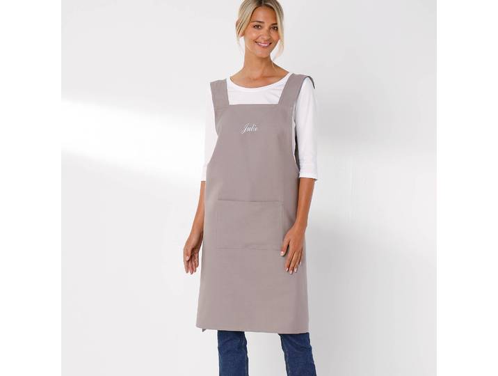 Tablier de cuisine japonais coton uni personnalisé - Blancheporte