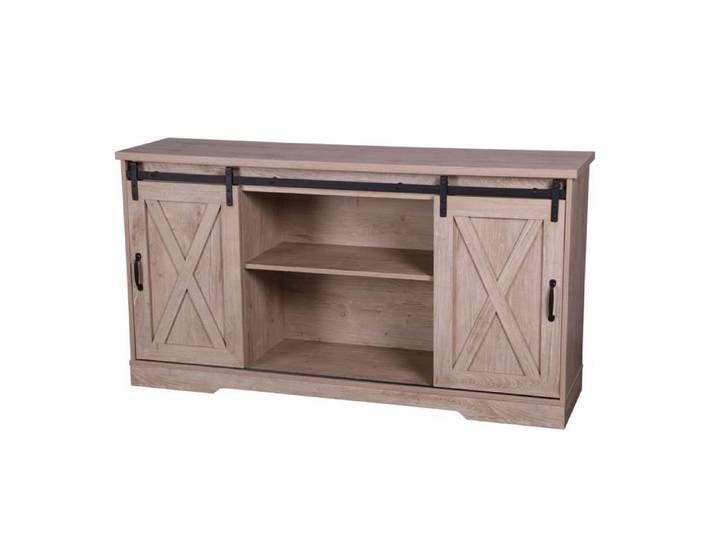 Urban Living - Buffet New York 2 portes coulissantes - Marron