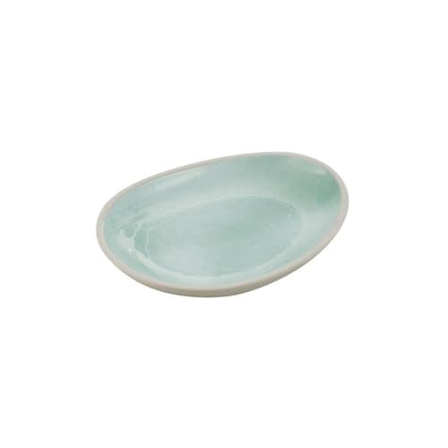APS CALA dessertbord melamine groen/grijs, B: 19 cm, D: 14,5 cm, stapelbaar