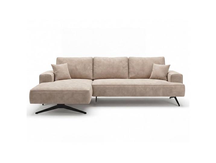Graingold Ecksofa Leto Beige Links, Kiefer, Ottomane links,L-Form, 260x165 cm, Wohnzimmer, Sofas & Couches, Wohnlandschaften, Ecksofas