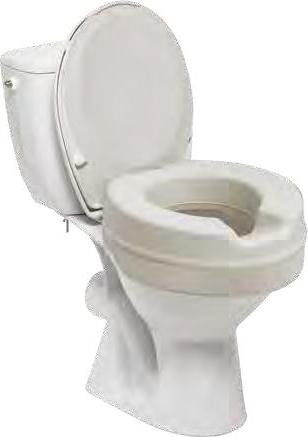 Sundo-Homecare Toiletverhoger met deksel - Wit - 11 cm
