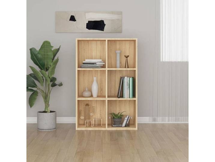 Bibliothèque/Buffet chêne sonoma 66x30x98 cm bois d'ingénierie 800345