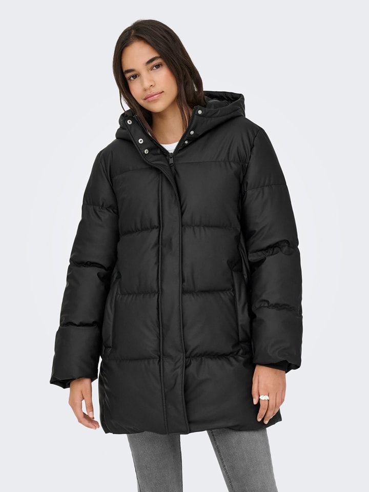 JDY Wintermantel in Schwarz - M