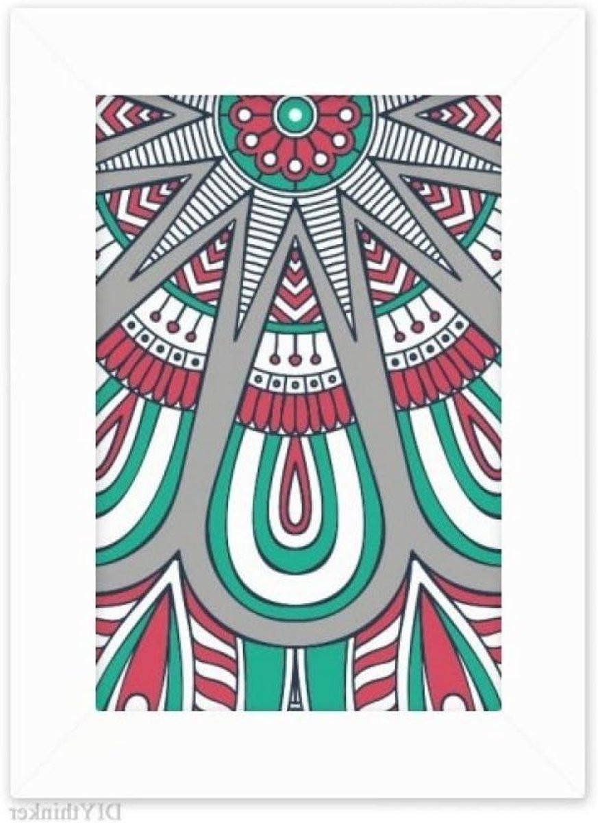 Traditionele houten fotolijst voor wanddecoratie, multicolor, 5x7 inch