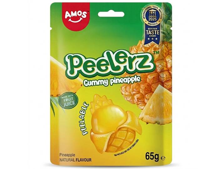 Candy Amos Peelerz Bonbons gélifiés à l’ananas 65 g