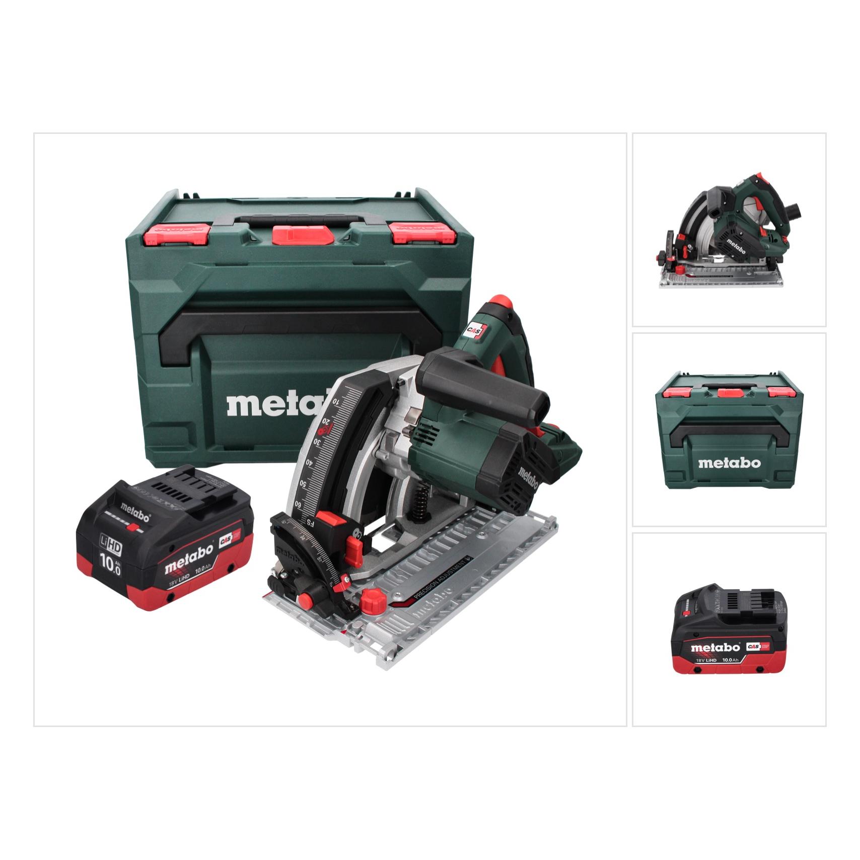 Metabo KT 18 LTX 66 BL Akku Tauchkreissäge 18 V 165 mm + 1x Akku 10,0 Ah + metaBOX - ohne Ladegerät (22492138)