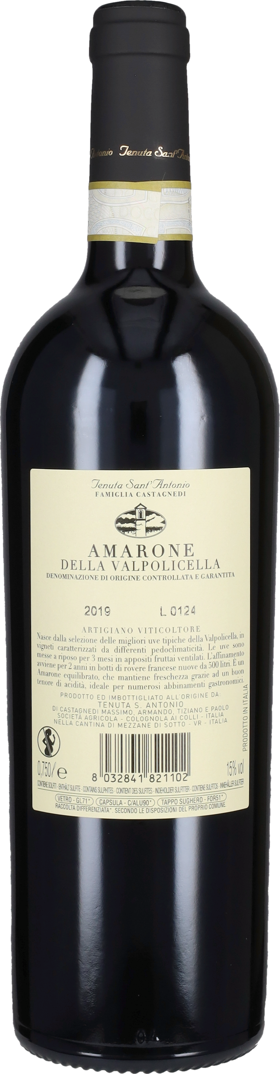 Amarone 'Selezione Antonio Castagnedi' Tenuta Sant'Antonio 2019