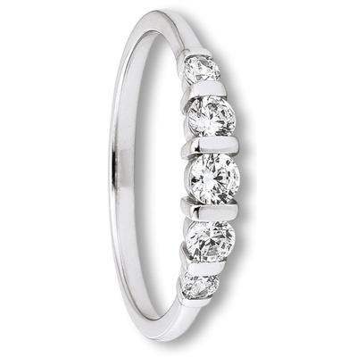 Silberring ONE ELEMENT "Zirkonia Ring aus 925 Silber" Gr. 50, silber, Fingerringe, Damen, 50,mit Zirkonia, Silber 925 (Sterlingsilber), Silberring, Fein gefertigt – ein Zeichen mit besonderer Bedeutung