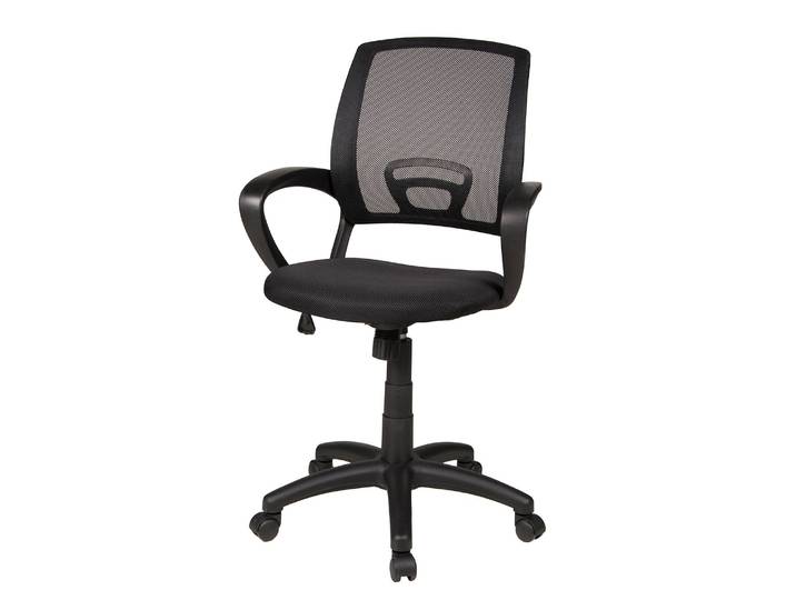 Chaise pivotante Tom 60 x 104 x 60cm Noir/Noir