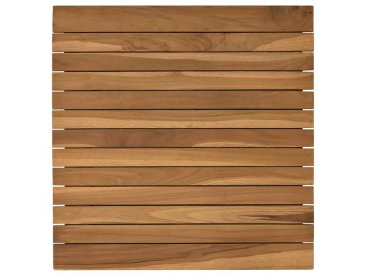Favemtsl Tischplatte 50x50x3,5 cm Quadratisch aus Teakholz Massivholz Robuste Ersatzplatte aus Echtholz für DIY Möbel in Wohnzimmer, Balkon, Terrasse und Garten.