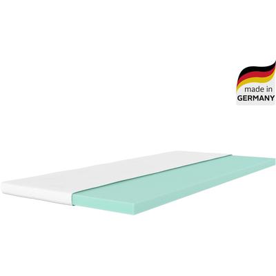 Topper OTTO HOME "Aquam, Topper 90x200 cm,180x200 cm in 4 Härtegraden", weiß ((weiß)), B:180cm H:6cm L:200cm, Kaltschaum, Topper, Matratze, langlebige Qualität (RG 37), Hausstauballergiker geeignet